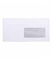 Enveloppe 114x229 fenêtre 40x110 blanche 80g R.10619C