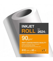 Papier 610mmx45m 90g traceur plans Jet d'encre R.2646SC