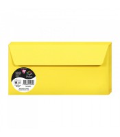 Enveloppe 110x220 faire-part jaune paquet de 20 120g R.5565C