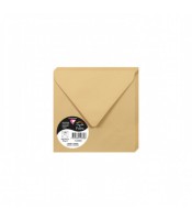 Enveloppe 140x140 faire-part caramel paquet de 20 120g R.5488C