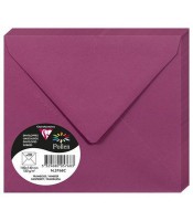 Enveloppe 140x140 faire-part framboise paquet de 20 120g R.5768C  XXX