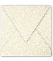 Enveloppe 140x140 faire-part ivoire irisé paquet de 20 120g R.50048C