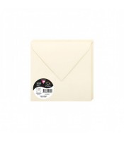 Enveloppe 165x165 faire-part ivoire gommée paquet de 20 120g R.5443C
