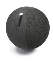 Siège ballon ergonomique Ø 65cm avec housse tissu gris