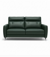 Canapé BALTIMORE 2 places cuir vert foncé  R.S113