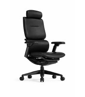 Fauteuil direction COCOO tétiêre simili cuir noir