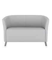 Canapé 2 places COLUMBIA simili cuir gris   V28 XXX