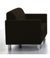 Canapé COMFY 2 places tissu noir 