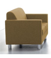 Canapé COMFY 2 places tissu brun