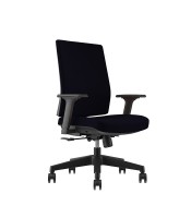Fauteuil opérateur JANET tissu noir 
