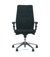 Fauteuil direction ORLANDO UP XXL simili cuir noir - grand gabarit XX
