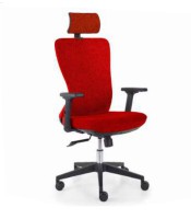 Fauteuil opérateur RICKY tétiêre tissu rouge