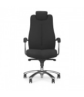 Fauteuil direction SONATA XXL cuir noir - grand gabarit  XXX