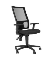 Fauteuil opérateur TAKTIK avec accoudoirs mesh noir XXX