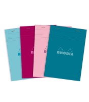 Bloc rhodia 14.8x21cm quadrillé 5x5 80 f 80g coloris assorti R.16295C