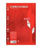 Copies doubles seyès A4 perforées 200 feuilles 70g blanc R.5615C