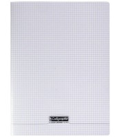 Cahier 24x32 5x5- 192 pages piqure 90g PP incolore R.18391C