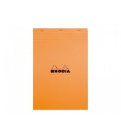 Bloc rhodia 21x29.7cm quadrillé 5x5 80 feuilles 80g R.18200C