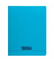 Cahier 17x22 seyès 48 pages piqûre 90g PP coloris assortis R.18030C 