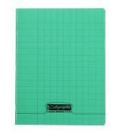 Cahier 17x22 écriture seyès 3mm 32 pages 90g PP vert R.18013C