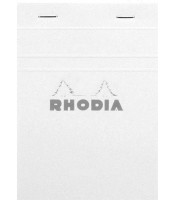 Bloc rhodia blanc 7.3x10.3cm  N°11 Q.5x5 80 feuilles 80g R.11201C