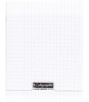 Cahier 17x22 seyès 60 pages piqûre 90g PP incolore R.18119C  