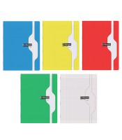 Cahier 24x32 seyès 192 pages piqûre 70g PP assortis R.183997AC