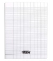Cahier 24x32 seyès 192 pages piqûre 90g PP incolore R.18390C 