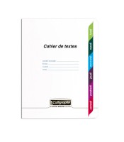 Cahier 17x22 seyès texte 124 pages piqué 90g PP R.18555C