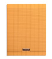 Cahier 24x32 seyès 96 pages piqure 90g PP orange R.18198C