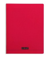 Cahier 24x32 seyès 96 pages piqure 90g PP rouge R.18193C