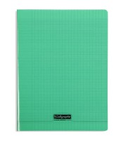 Cahier 24x32 seyès 96 pages piqure 90g PP vert R.18195C