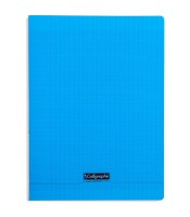 Cahier 24x32 seyès 96 pages piqure 90g PP bleu R.18192C