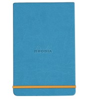 Bloc notes 14.8x21cm rhodiarama turquoise 192 pages R.194389C  XXX