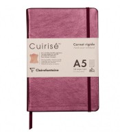 Carnet 14.8x21cm celeste lazer alba ligné cuir 144 pages R.400113C  X
