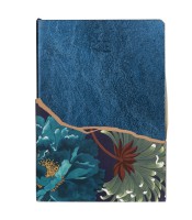 Carnet 10.5x14.8cm kenzo ligné cuir bleu 144 pages R.115917C  XXX