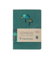 Carnet 14.8x21cm ginko broché cuit bleu 144 pages R.115949C  XXX