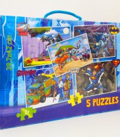 Puzzle A3 x5 Tom&J., Scooby D., Batman, Harry P. et Superman R.77121