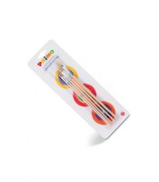Pinceau plat N°0-2-4-6-8 paquet de 5 en blister R.1241BPQ