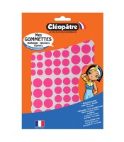Gommettes rondes paquet de 8 planches 8 couleurs R.GAR/8