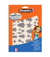 Gommettes Noël métal paquet de 2 planches 2 couleurs R.G32