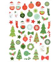 Gommettes no pack Noël vert/rouge R.GNP-NOELVR