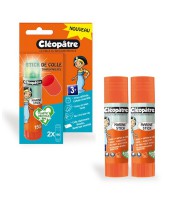 Colle bâton 15g transparente sans solvant blister de 2 R.BL2BA15 XXX