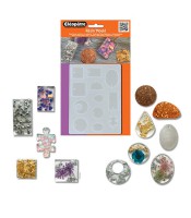 Moule silicone multiforme 12 pendentifs  R.LCC19-M1