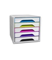 Caisson 5 tiroirs gamme gloss multicolore  R.7-111 GM s