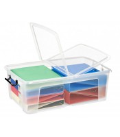 Boîte de rangement 50L 450x695x241 cristal R.HW675