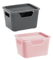 Boîte de rangement 1.9L  180x140x110mm assortis R.8534529  XXX