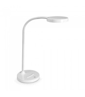 Lampe de bureau led flex bras blanc métal R.CLED-0290