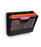 Corbeille murale 24x32cm noir - gris grande capacité  R.123