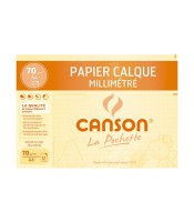 Calque millimétré 21x29.7cm 70g pochette de 12 feuilles R.200017155